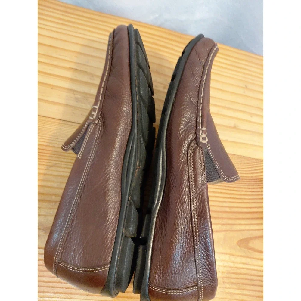 Mens Brown Pebble Leather Conner Loafers By G. H. BASS. Sz 11-M.